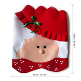 1PC Lovely Mr Mrs Santa Claus Christmas Dining Room Back  Cover