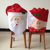 1PC Lovely Mr Mrs Santa Claus Christmas Dining Room Back  Cover