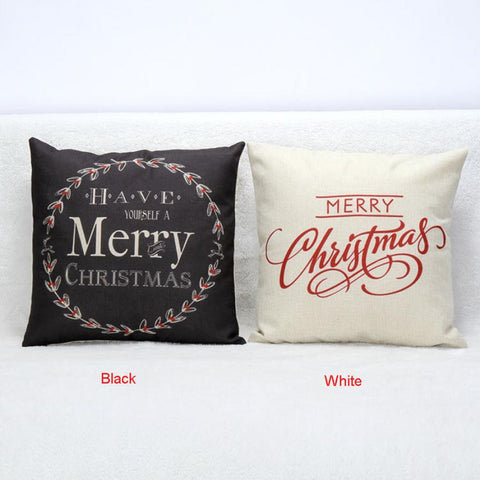 Vintage Christmas Sofa Bed Pillow Decoration