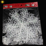 30Pcs White Snowflake Christmas Ornaments