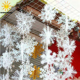 30Pcs White Snowflake Christmas Ornaments
