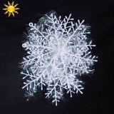 30Pcs White Snowflake Christmas Ornaments