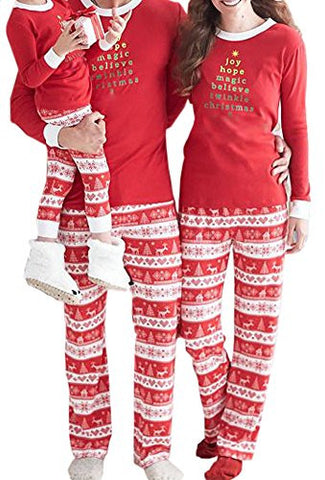 Two Piece Striped Matching Family Pajama Set Sleepwear (XL, Dad)