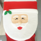3Pcs/set Christmas Decoration For Home Santa Toilet Seat Cover & Rug